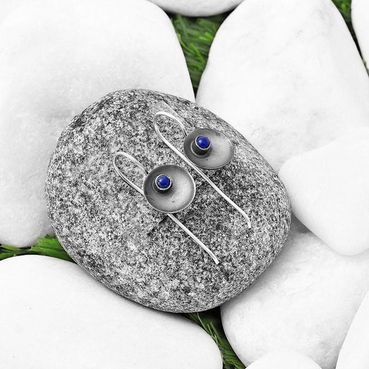 Natural Lapis Lazuli - Afghanistan Earrings E-1241 SDE77246