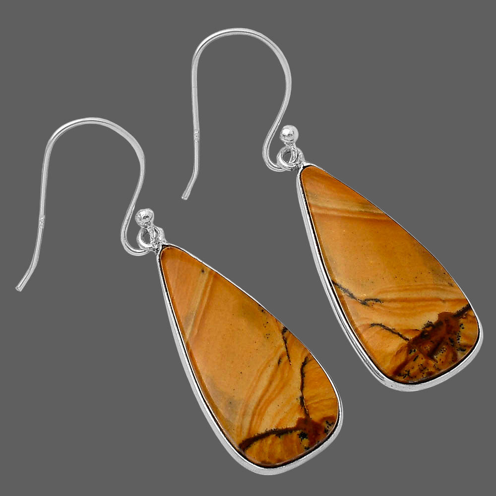 Natural Picture Jasper Earrings E-1001 SDE78467