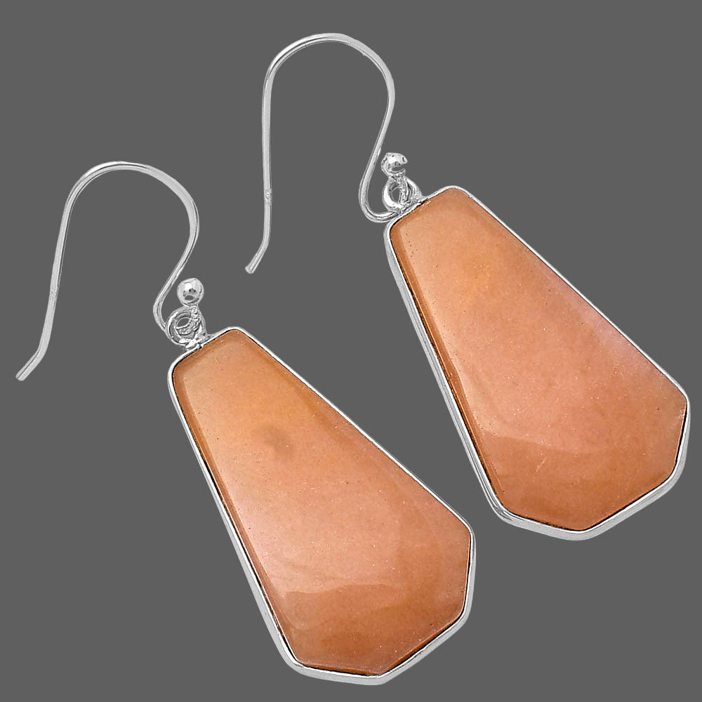 Natural Orange Aventurine Earrings E-1001 SDE78511
