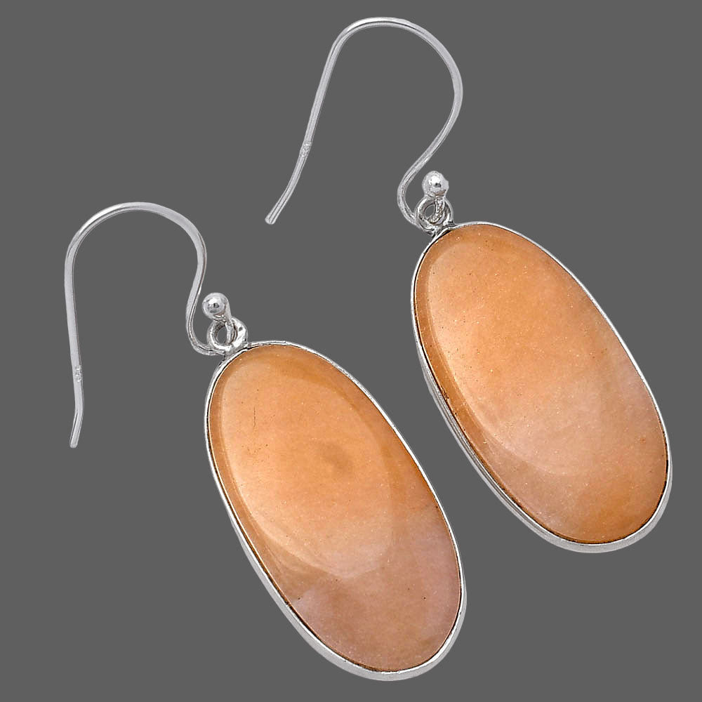 Natural Orange Aventurine Earrings E-1001 SDE78560