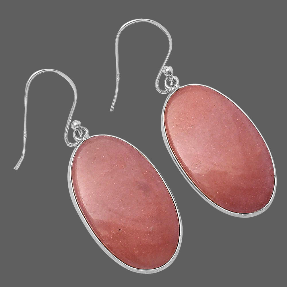 Natural Pink Aventurine Earrings E-1001 SDE78572