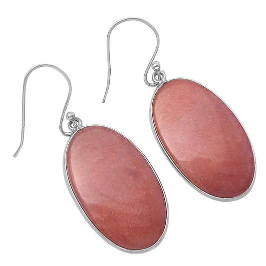 Natural Pink Aventurine Earrings E-1001 SDE78572