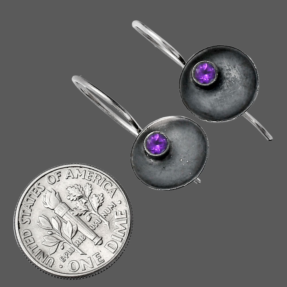 Natural Amethyst - Brazil Earrings E-1241 SDE79057