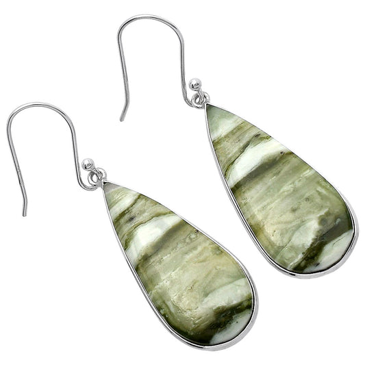 Natural Serpentine Earrings E-1001 SDE79328