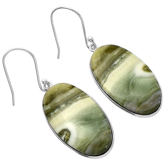 Natural Serpentine Earrings E-1001 SDE79340