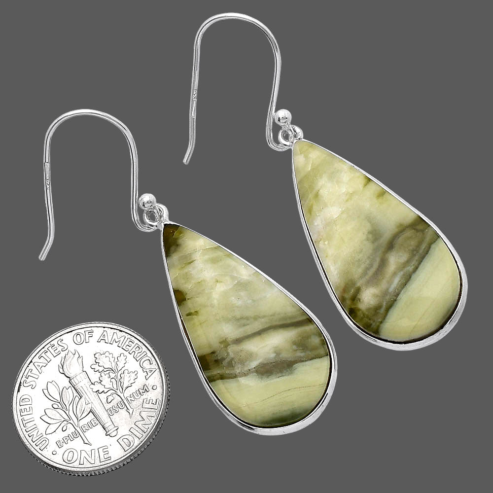 Natural Serpentine Earrings E-1001 SDE79351