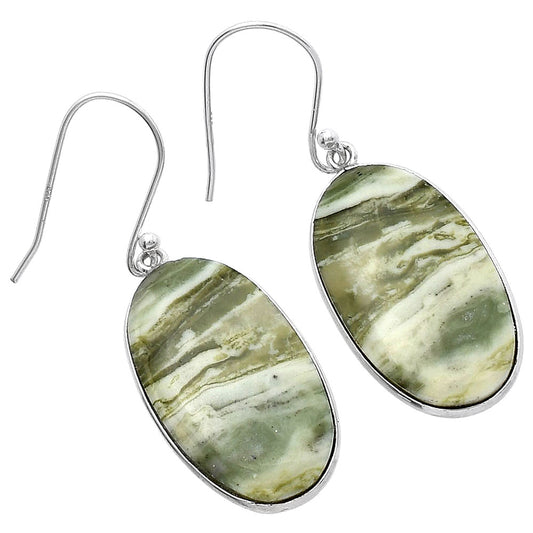 Natural Serpentine Earrings E-1001 SDE79352