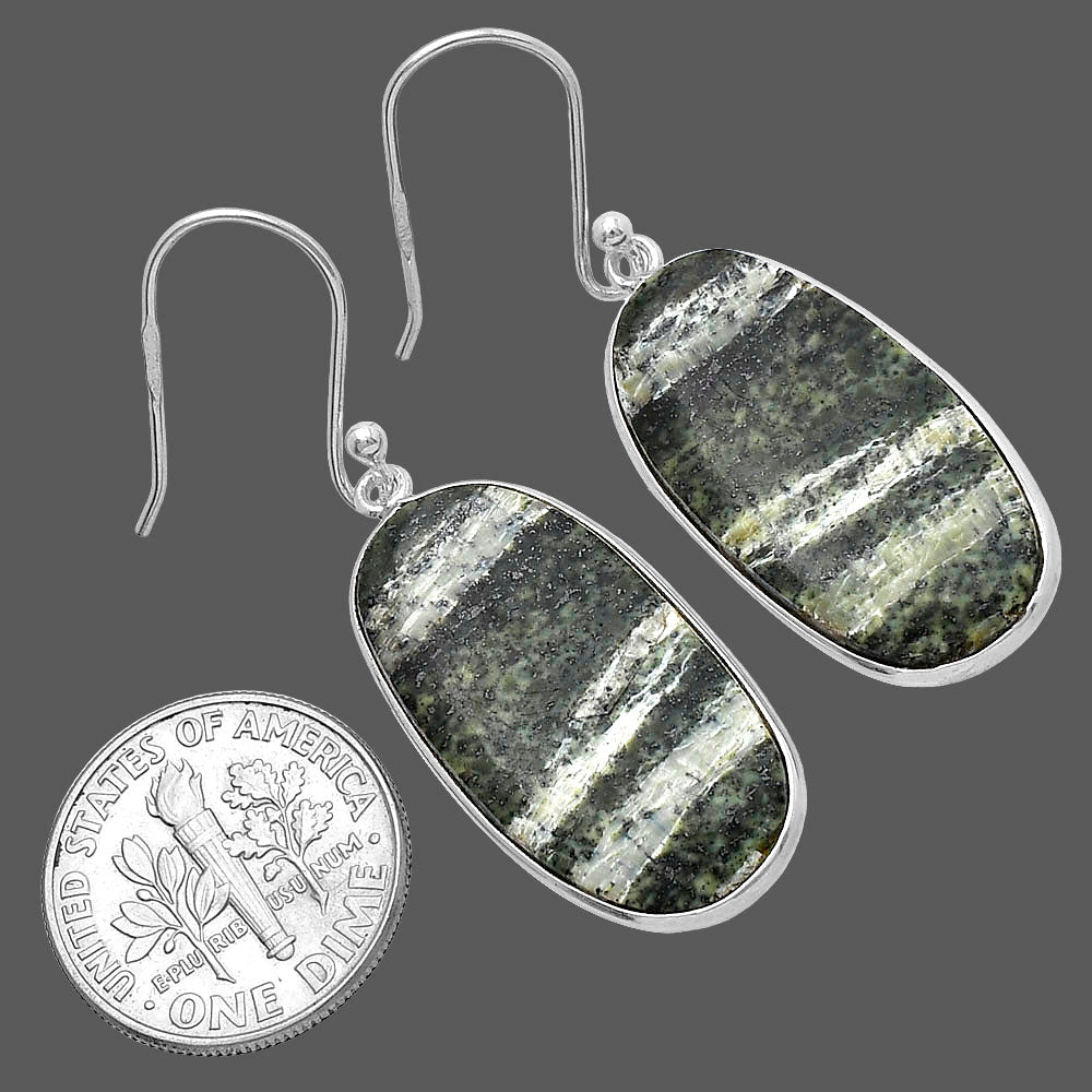 Natural Chrysotile Earrings E-1001 SDE79452