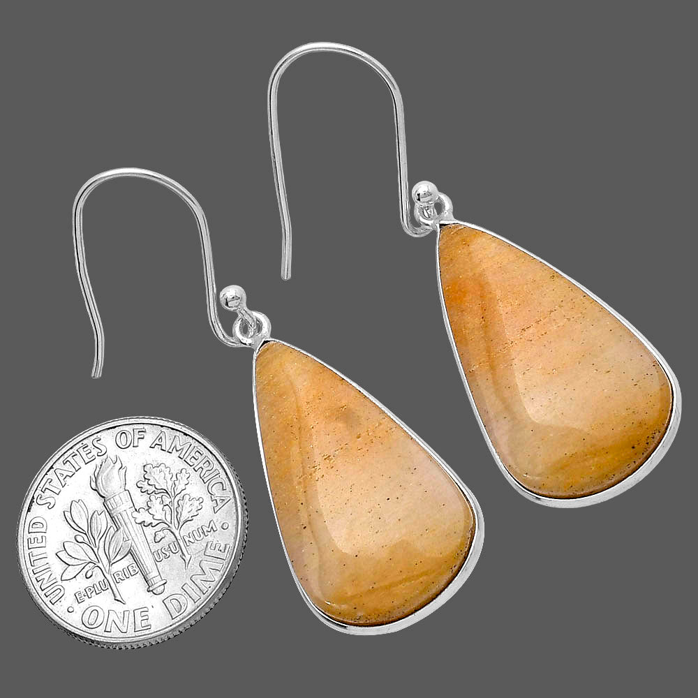 Natural Honey Aragonite Earrings E-1001 SDE79555