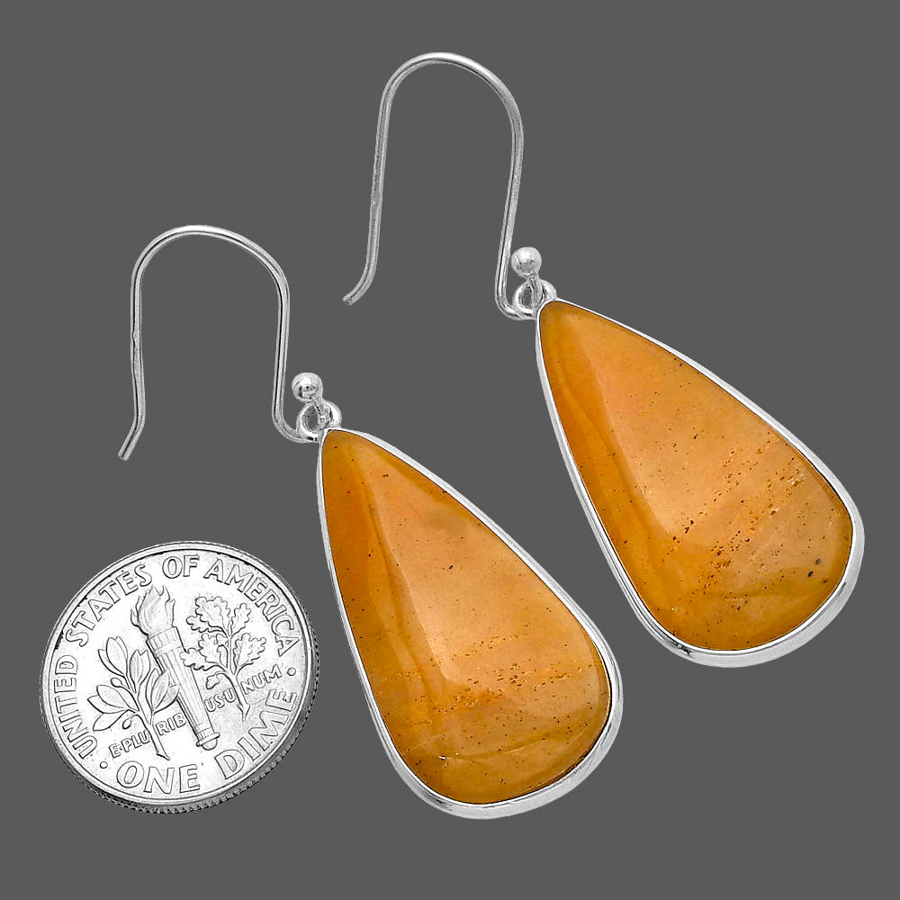Natural Honey Aragonite Earrings E-1001 SDE79557