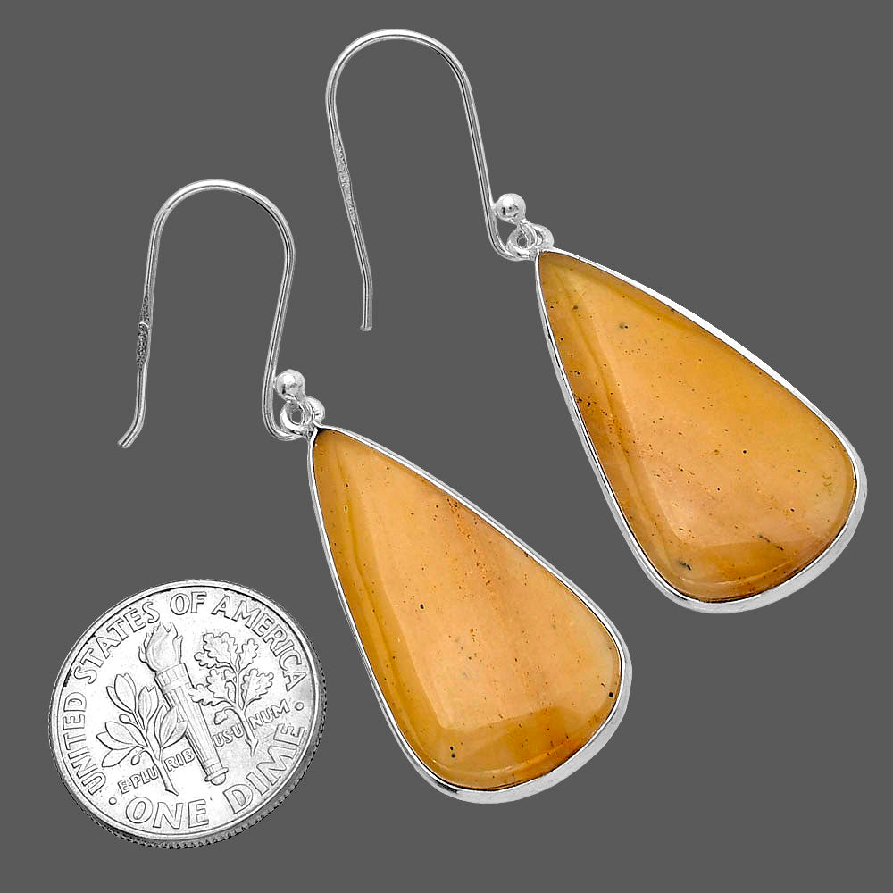 Natural Honey Aragonite Earrings E-1001 SDE79558