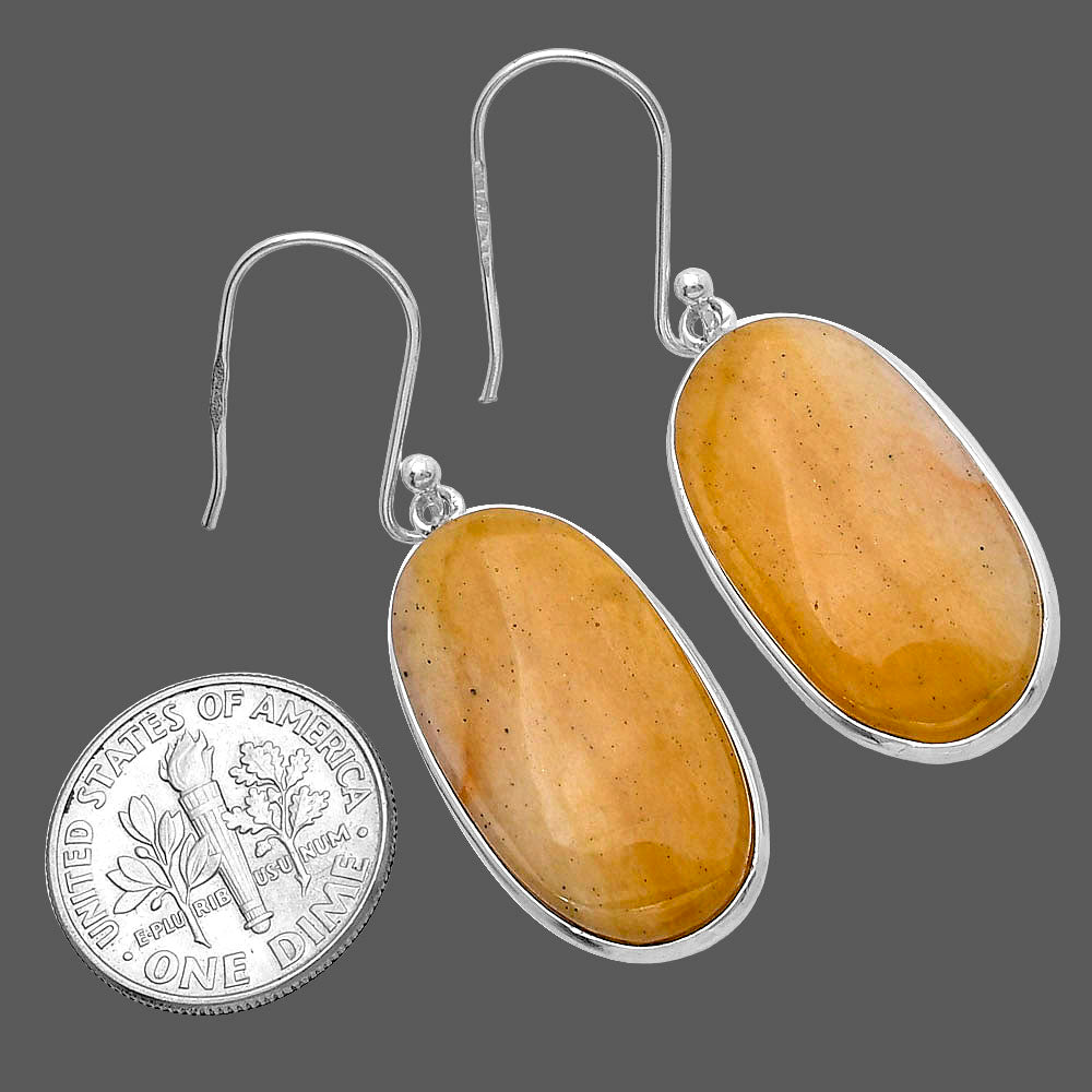 Natural Honey Aragonite Earrings E-1001 SDE79559