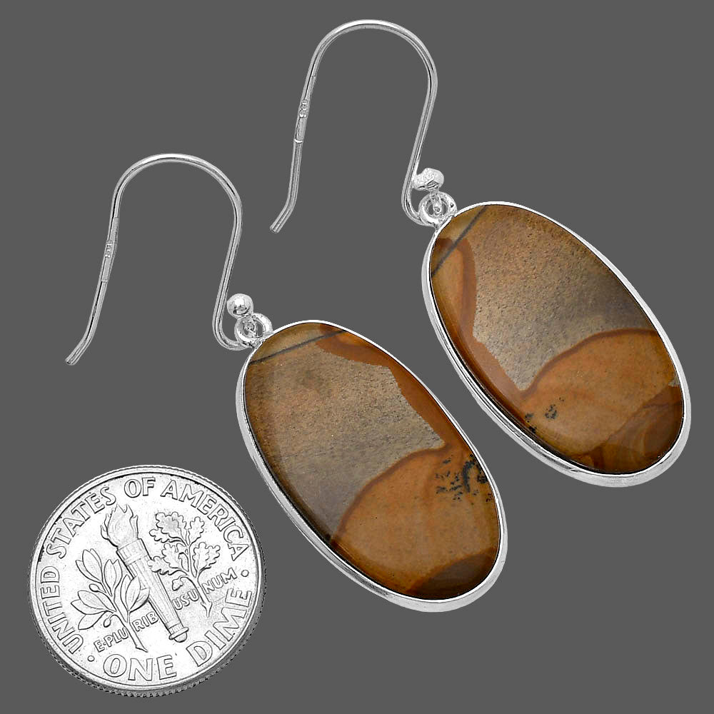 Natural Picture Jasper Earrings E-1001 SDE79895