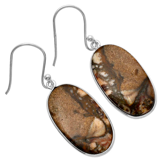 Natural Picture Jasper Earrings E-1001 SDE79918