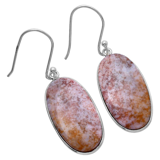 Natural Red Moss Agate Earrings E-1001 SDE79986