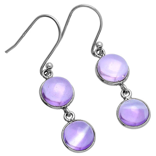 Natural Amethyst Cab - Brazil Earrings E-1006 SDE80280