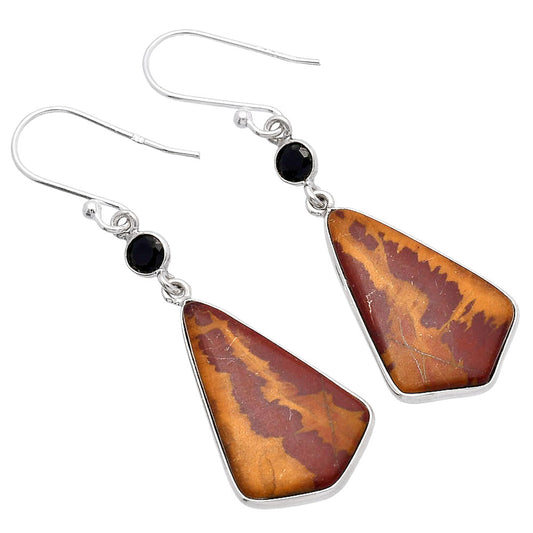 Natural Noreena Jasper & Black Onyx Earrings E-1002 SDE81568