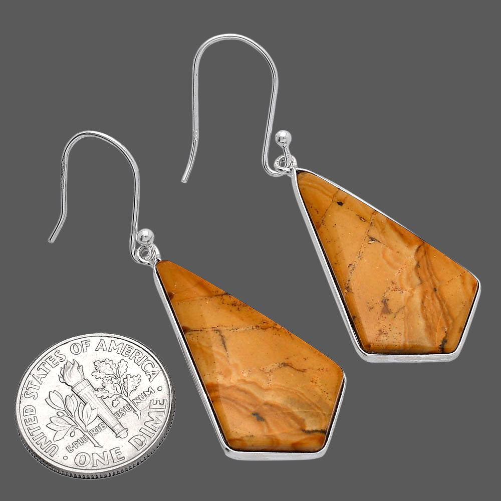Natural Picture Jasper Earrings E-1001 SDE81771
