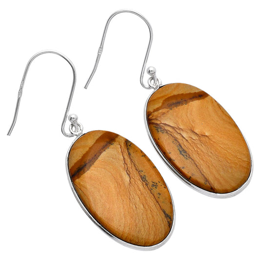 Natural Picture Jasper Earrings E-1001 SDE81779