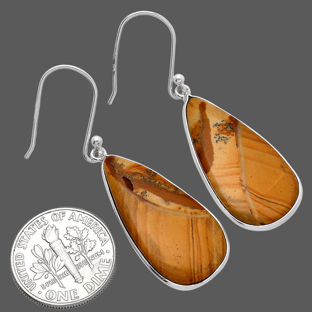 Natural Picture Jasper Earrings E-1001 SDE81782