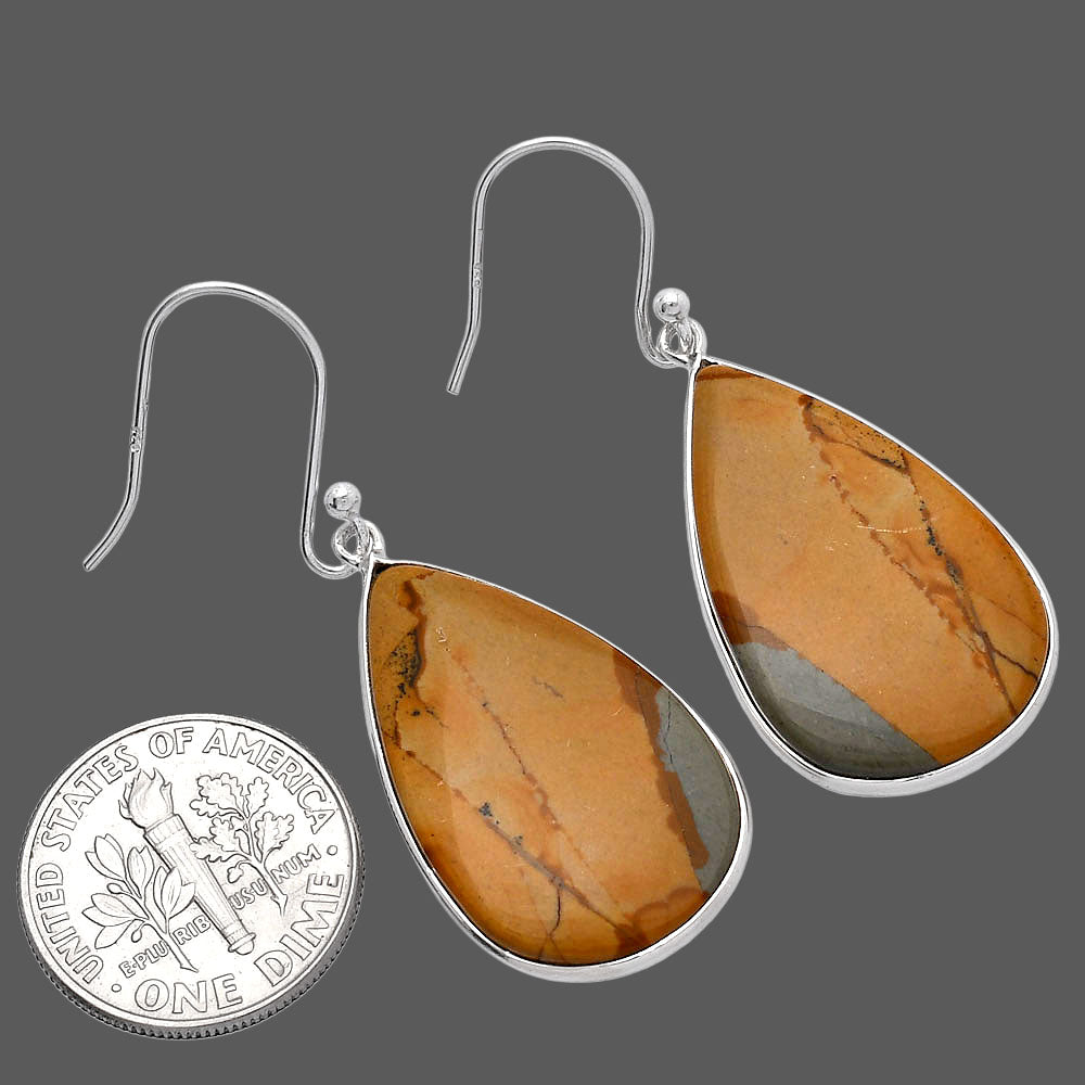 Natural Picture Jasper Earrings E-1001 SDE81784