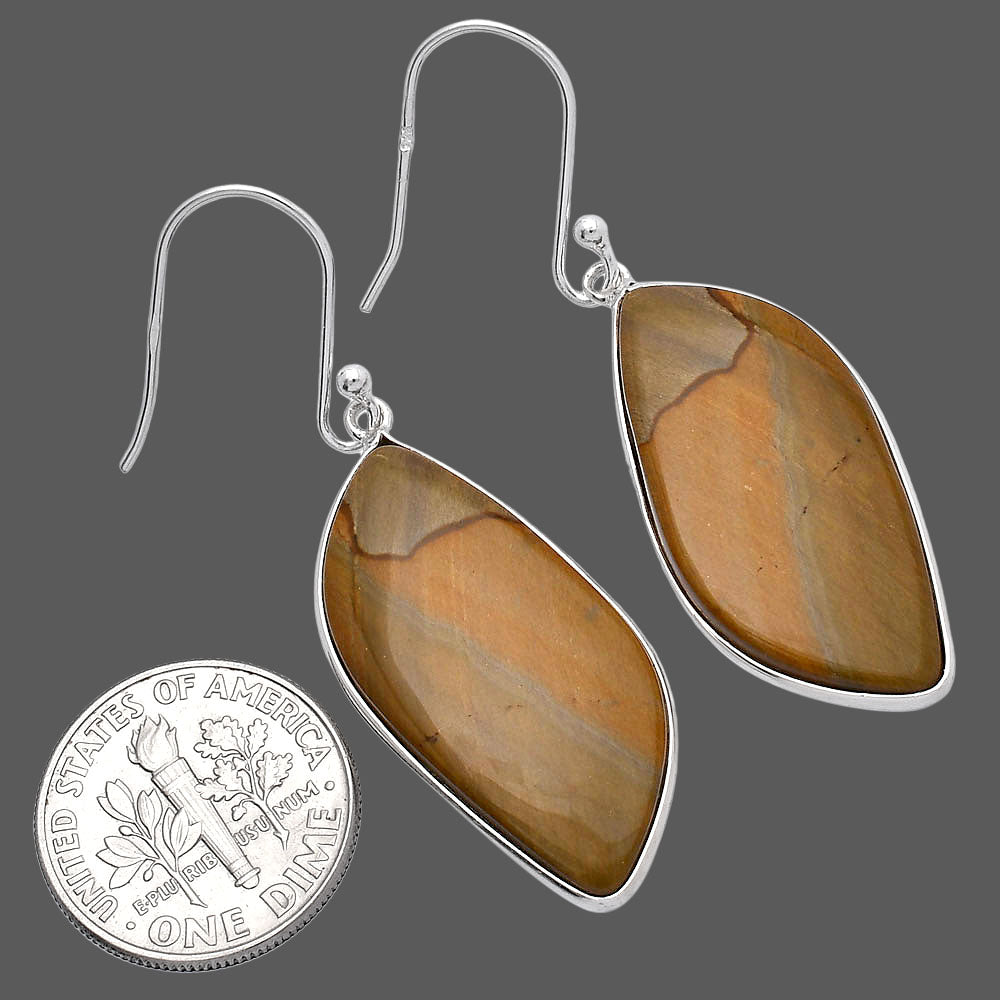 Natural Picture Jasper Earrings E-1001 SDE81799