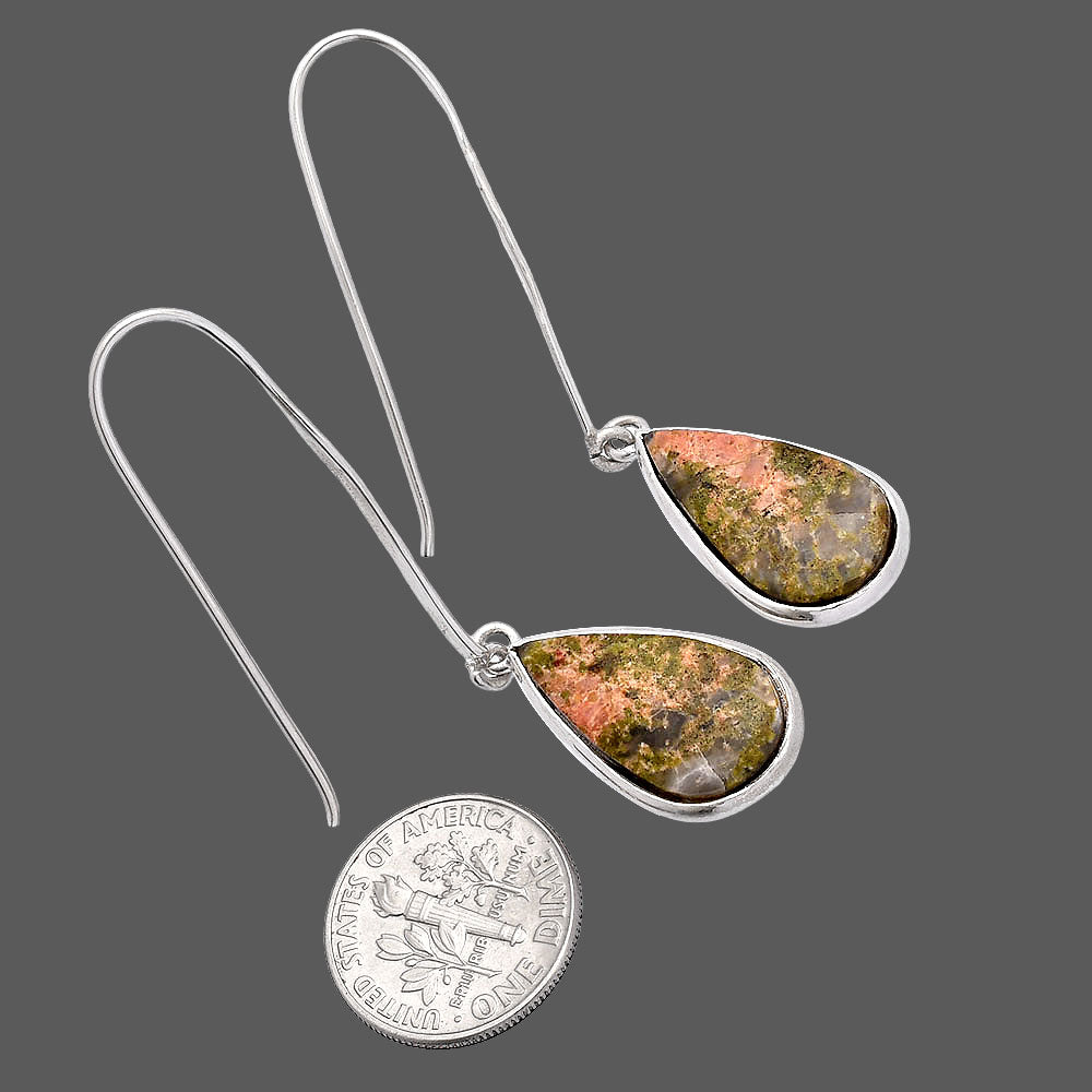 Natural Unakite Earrings E-1076 SDE81943