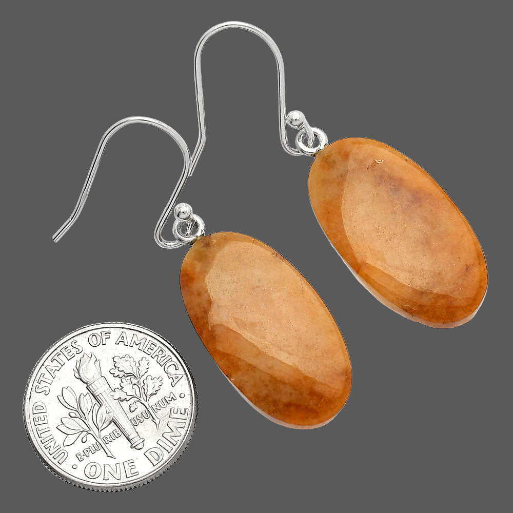 Natural Red Moss Agate Earrings E-1003 SDE82094