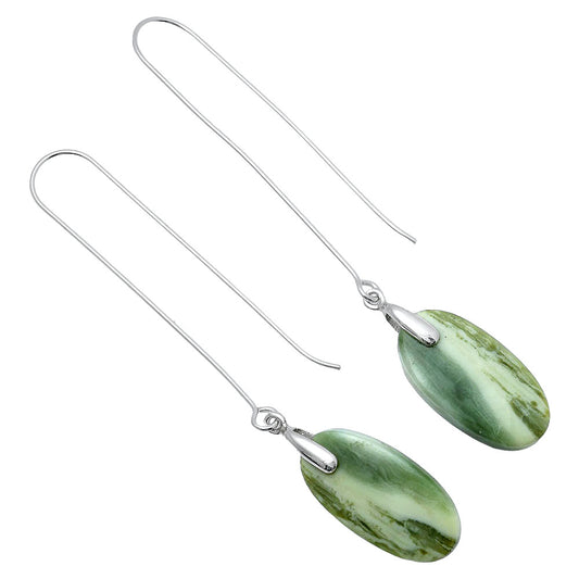 Natural Serpentine Earrings E-1089 SDE82745