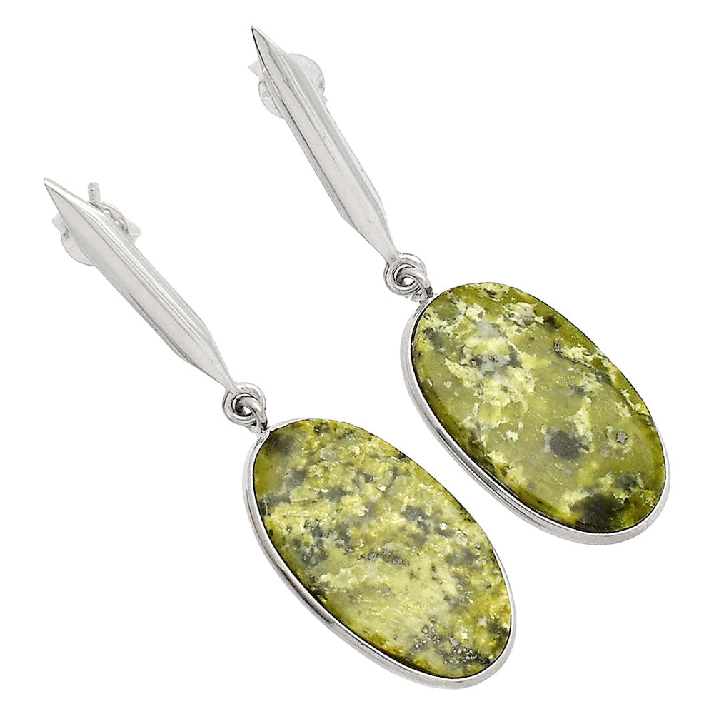 Natural Serpentine Earrings E-1078 SDE83417