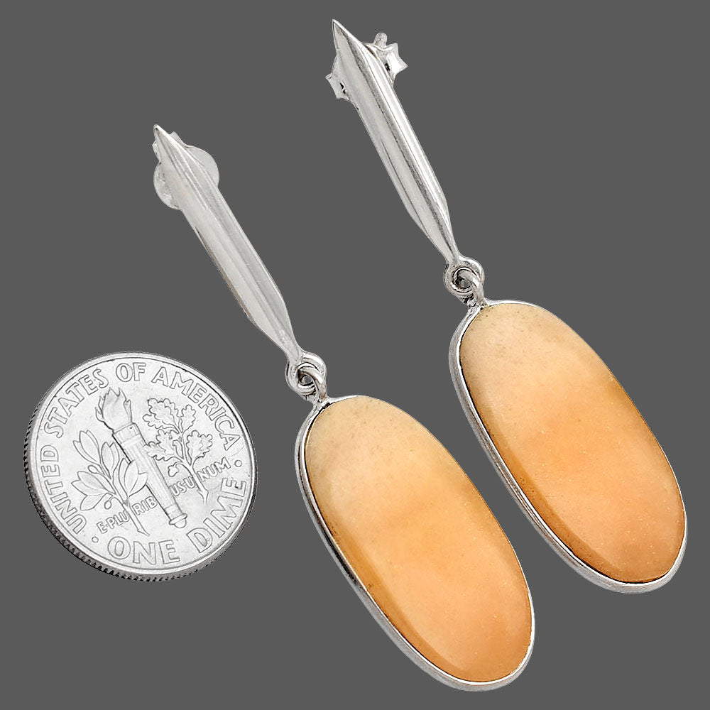 Natural Orange Aventurine Earrings E-1078 SDE83425