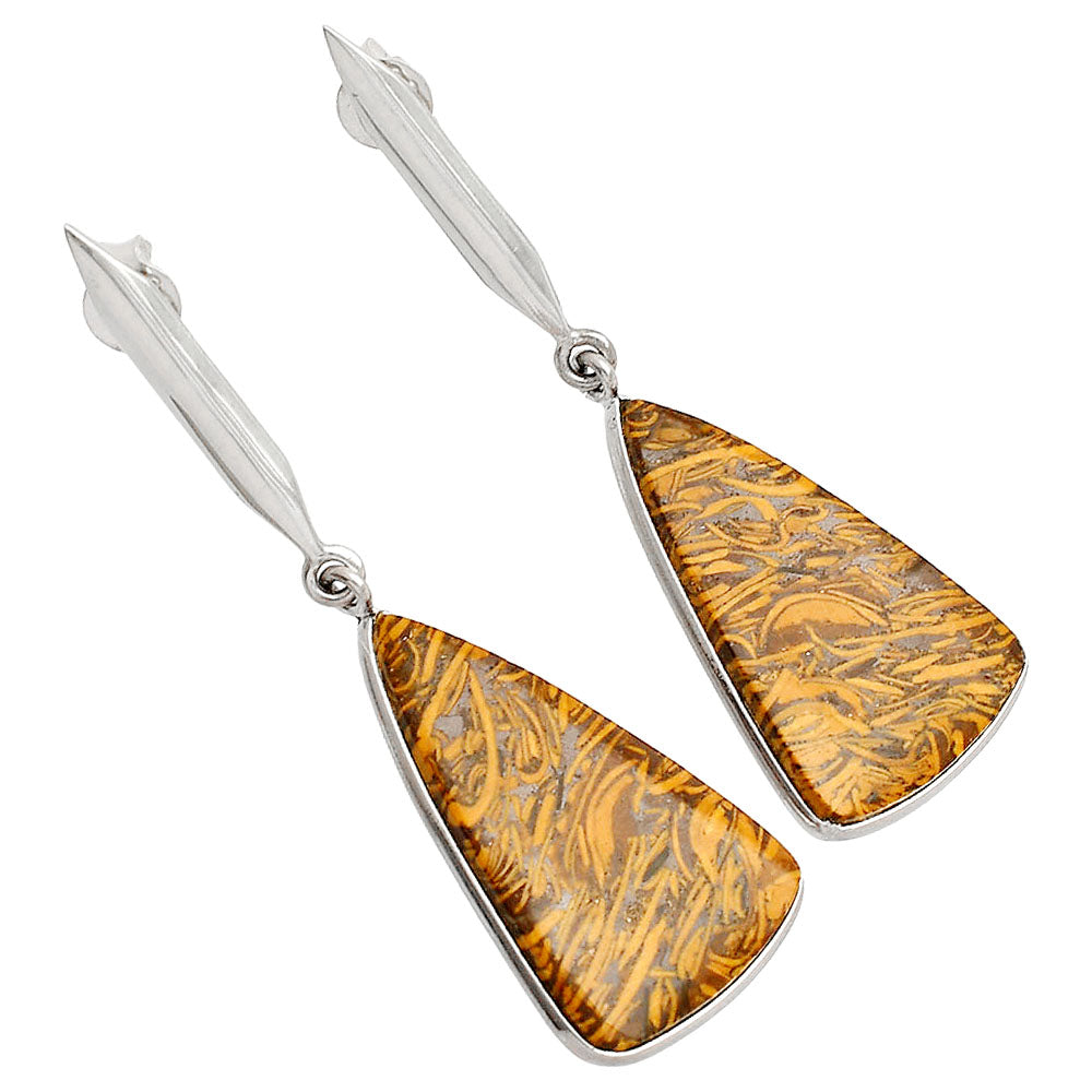 Coquina Fossil Jasper - India Earrings E-1078 SDE83427