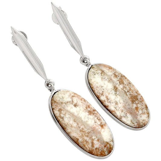 Natural Red Moss Agate Earrings E-1078 SDE83450