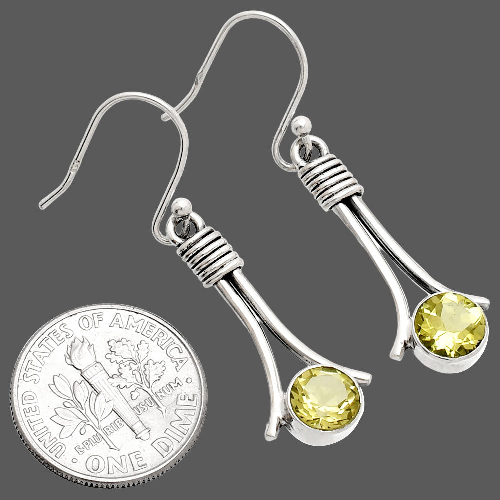 Natural Lemon Quartz Earrings E-1046 SDE83580