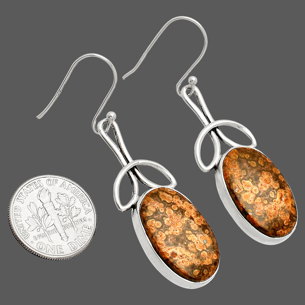 Natural Poppy Jasper Earrings E-1197 SDE83701