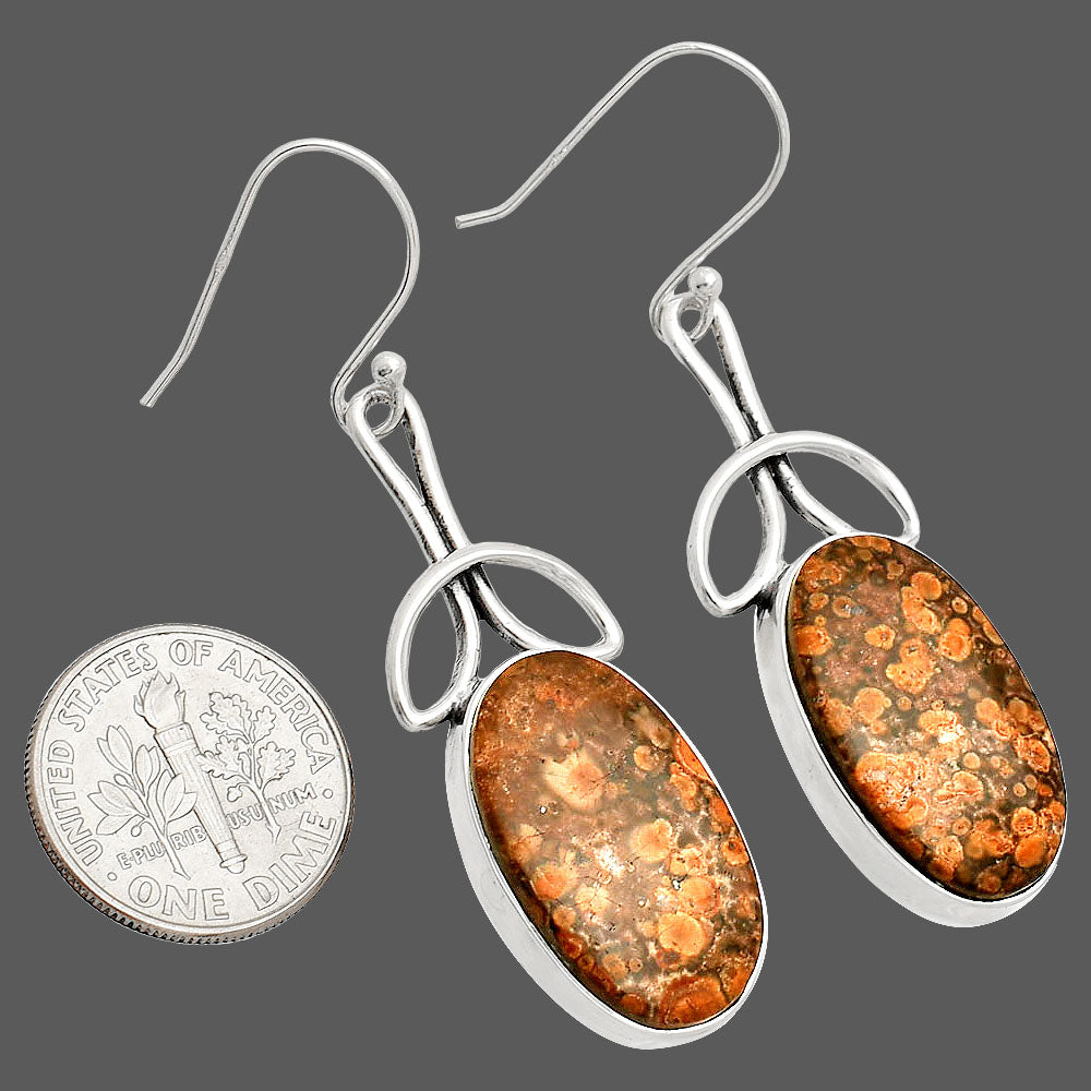 Natural Poppy Jasper Earrings E-1197 SDE83707