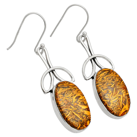 Coquina Fossil Jasper - India Earrings E-1197 SDE83708