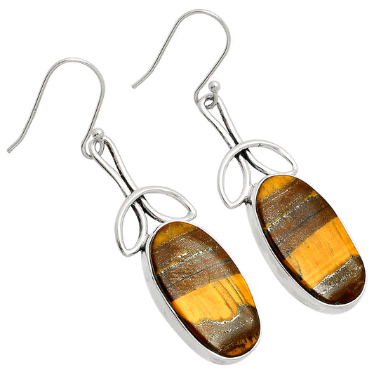 Natural Iron Tiger Eye Earrings E-1197 SDE83726