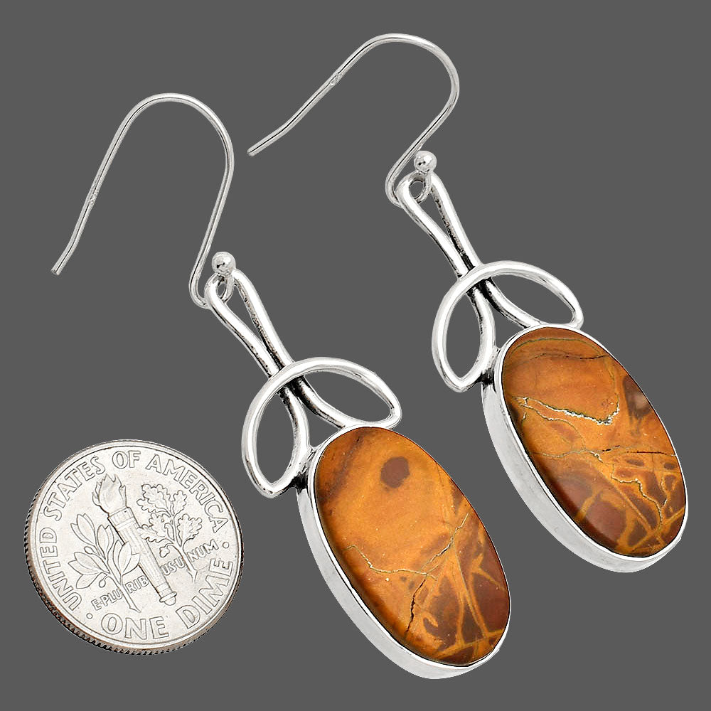 Natural Noreena Jasper Earrings E-1197 SDE83734
