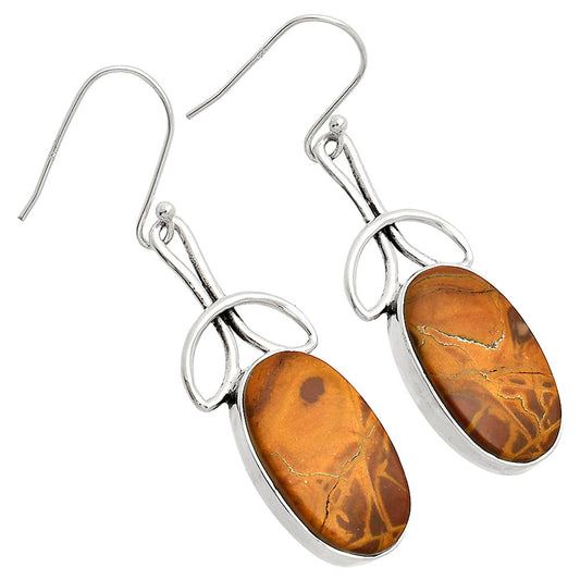 Natural Noreena Jasper Earrings E-1197 SDE83734