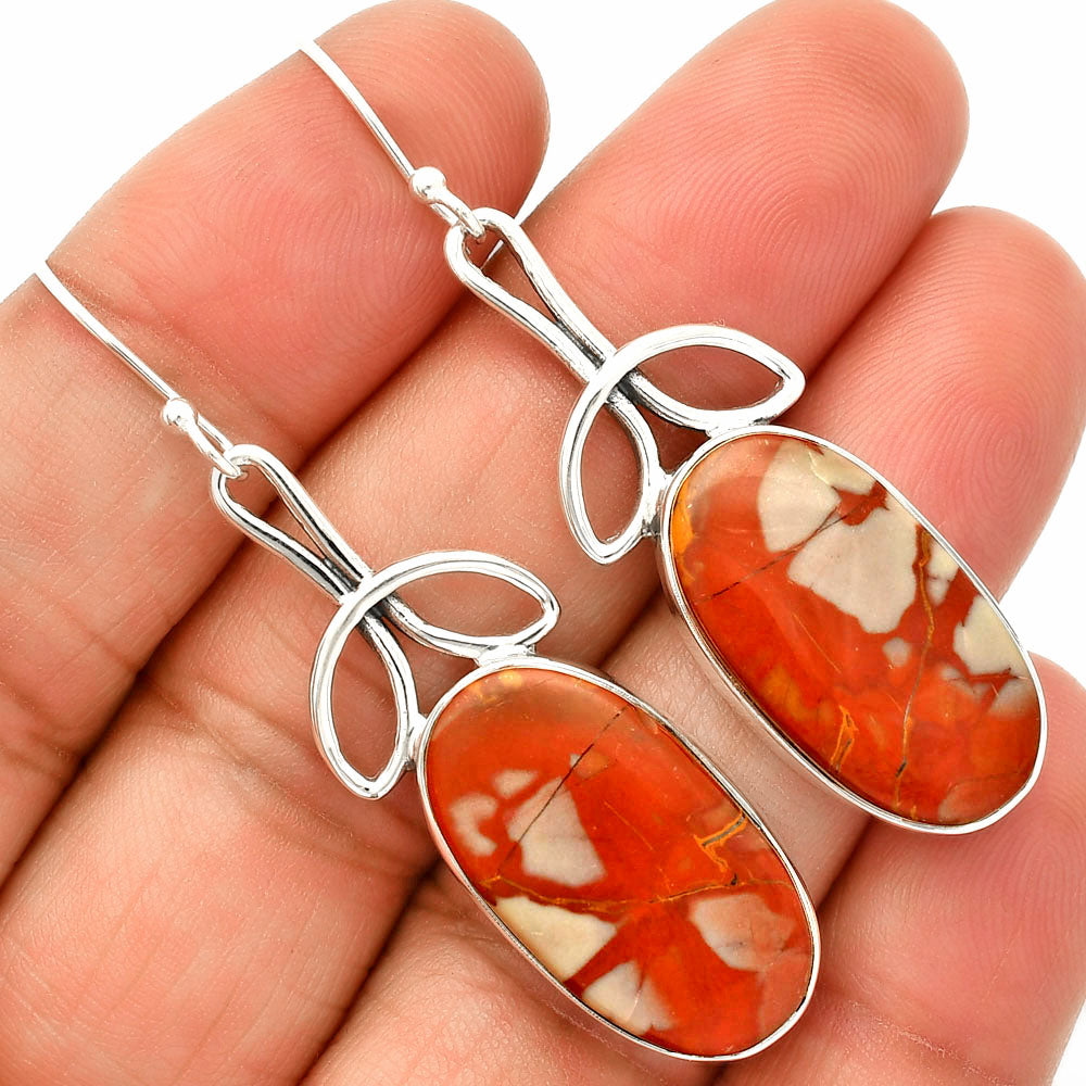 Natural Noreena Jasper Earrings E-1197 SDE83746