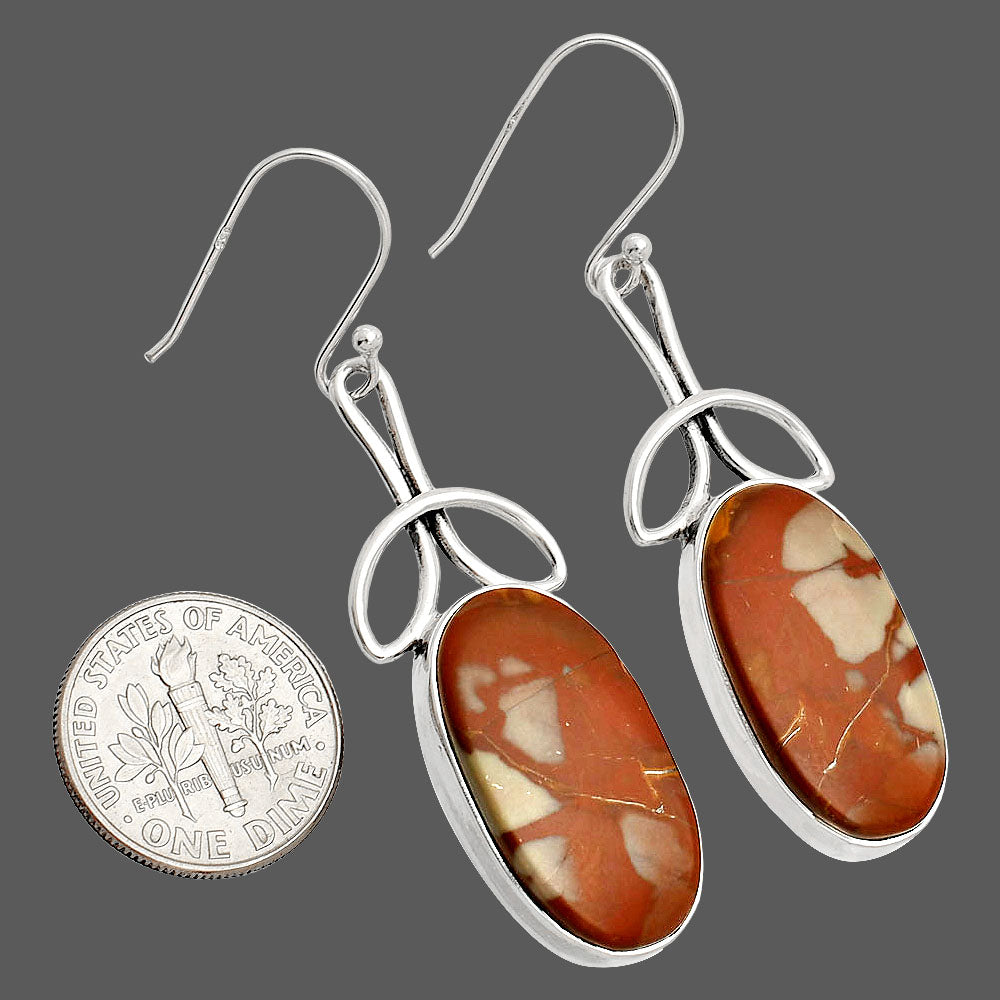 Natural Noreena Jasper Earrings E-1197 SDE83746