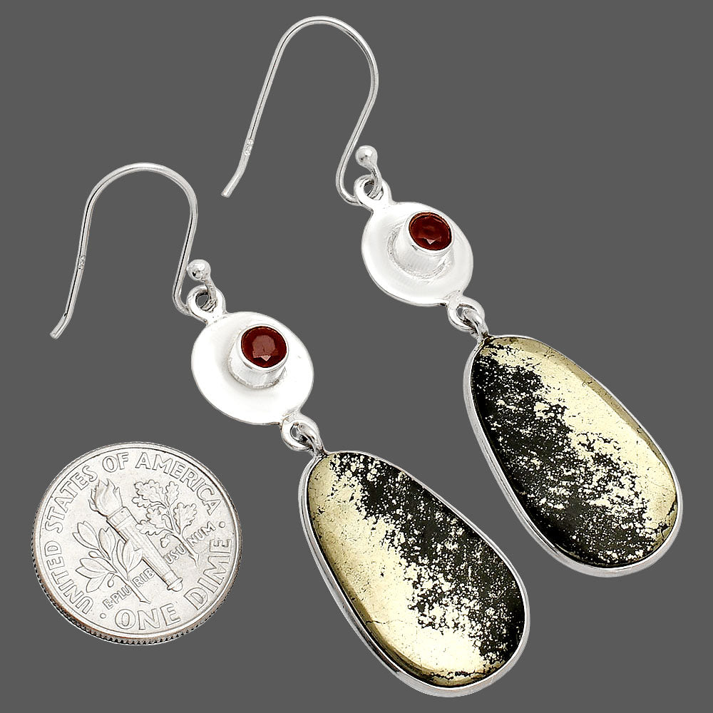 Apache Gold Healer's Gold & Garnet Earrings E-1081 SDE83871