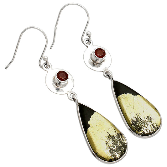 Apache Gold Healer's Gold & Garnet Earrings E-1081 SDE83911