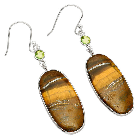 Tiger Eye - Africa & Peridot Earrings E-1002 SDE84007
