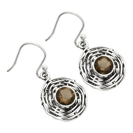 Natural Smoky Quartz - Brazil Earrings E-1222 SDE84250