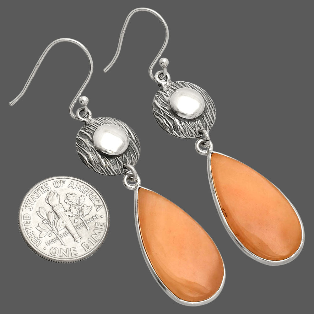 Natural Pink Aventurine Earrings E-1077 SDE84281