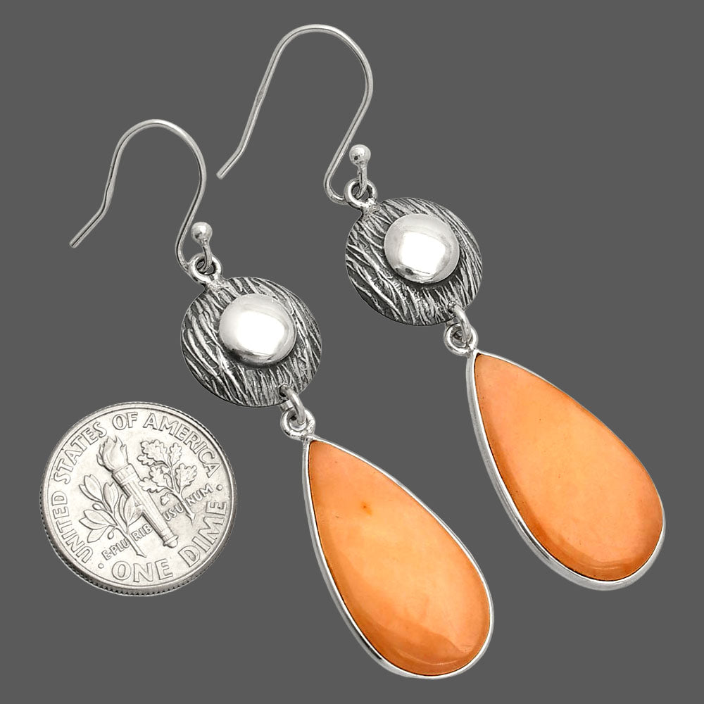 Natural Pink Aventurine Earrings E-1077 SDE84298