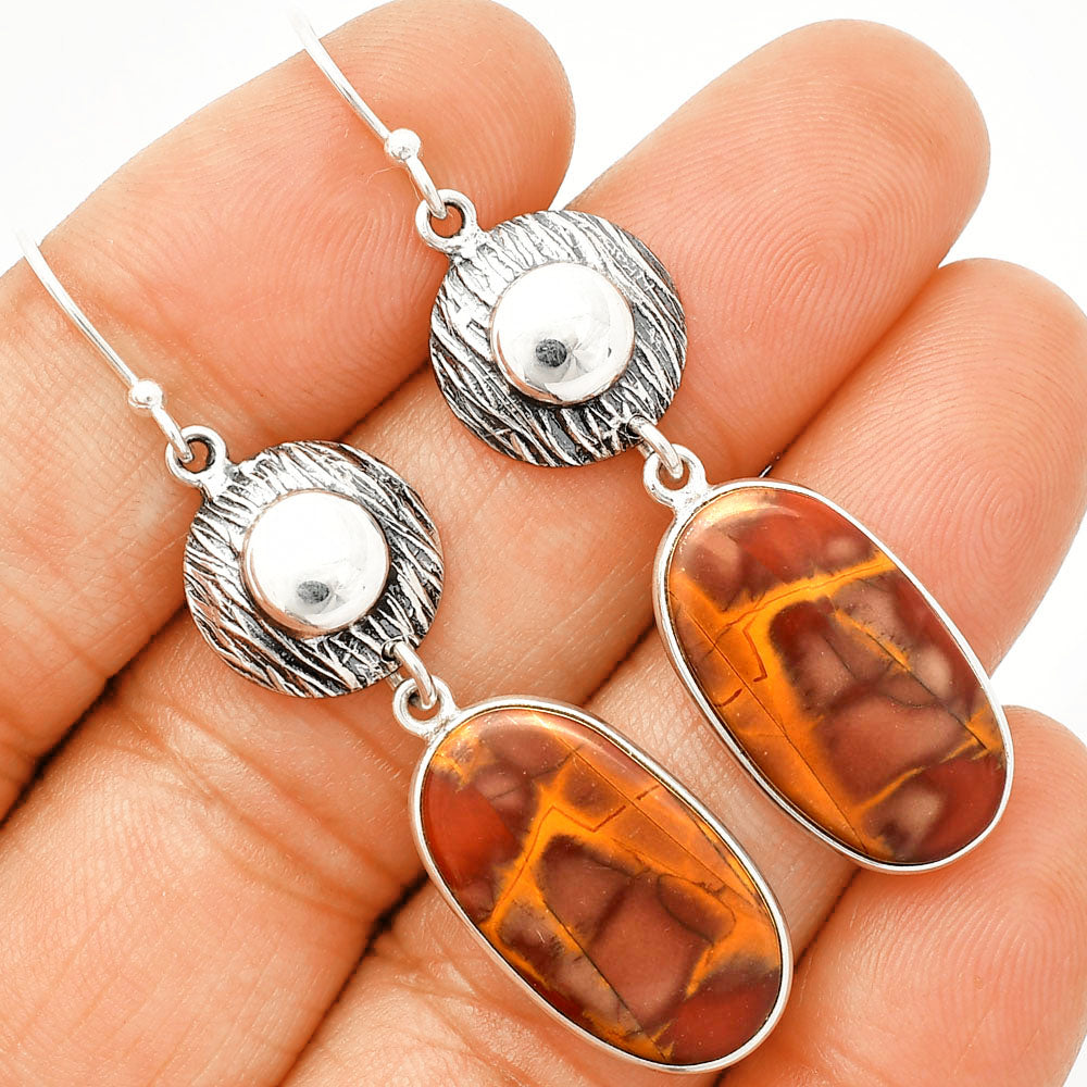 Natural Noreena Jasper Earrings E-1077 SDE84324