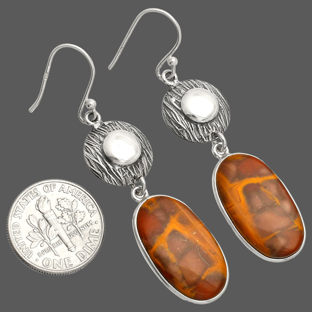 Natural Noreena Jasper Earrings E-1077 SDE84324